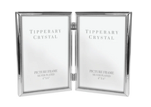 Load image into Gallery viewer, Beaded Edge Double Frame 4x6 by Tipperary Crystal - 135659