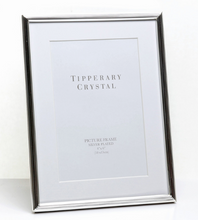 Load image into Gallery viewer, White Mount Silver Plated Frame 4x6 by Tipperary Crystal  - 1128811
