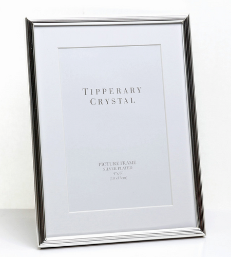 White Mount Silver Plated Frame 5x7 by Tipperary Crystal  - 125087