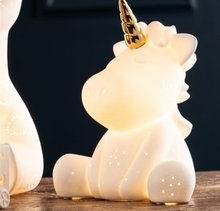 Load image into Gallery viewer, Belleek - Unicorn Luminaire