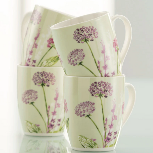 Aynsley Floral Spree 4 Mugs Set