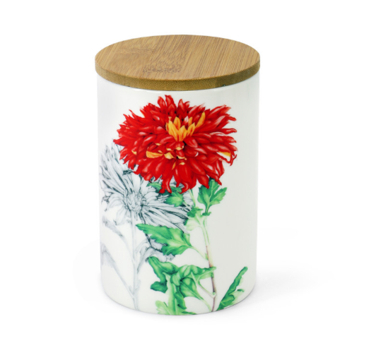 Chrysanthemum Storage Jar from Tipperary Crystal  - 157576   