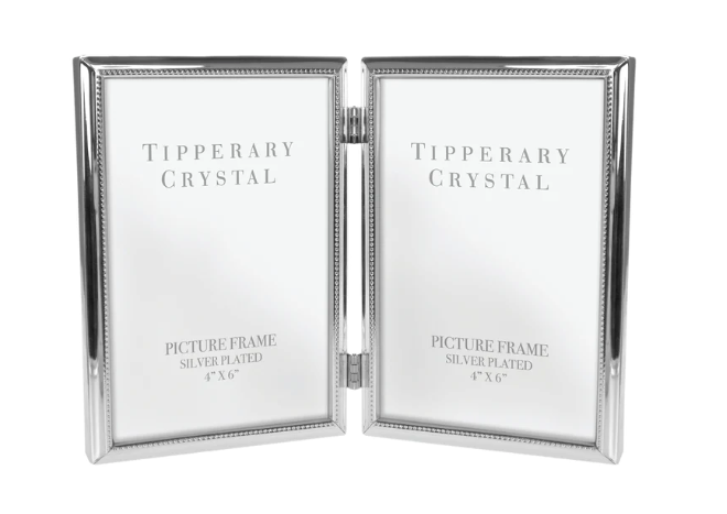 Beaded Edge Double Frame 4x6 by Tipperary Crystal - 135659