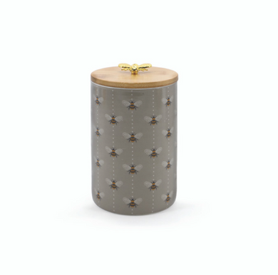 Bees Collection Grey Storage Jar from Tipperary Crystal - <span lang=
