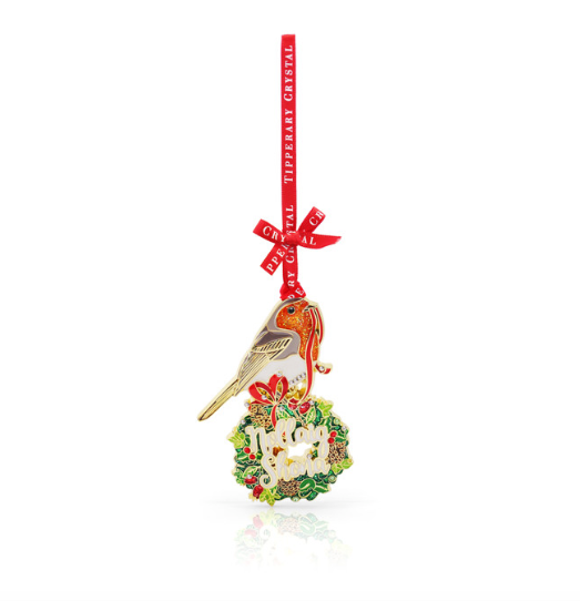 Tipperary - Nollaig Shona Robin – Sparkle Decoration 161498