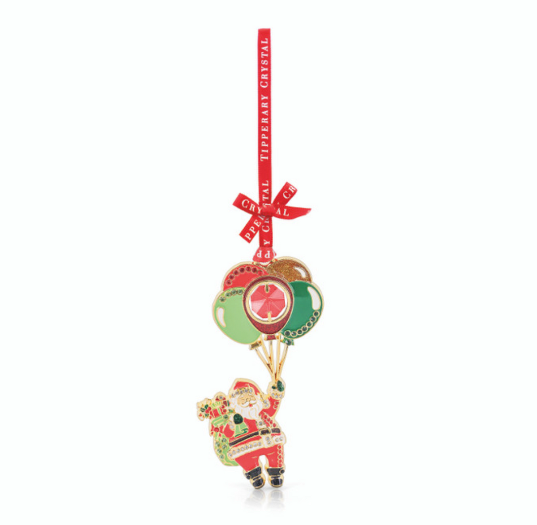 Tipperary - Santa with Balloons Gem Decoration - 174917