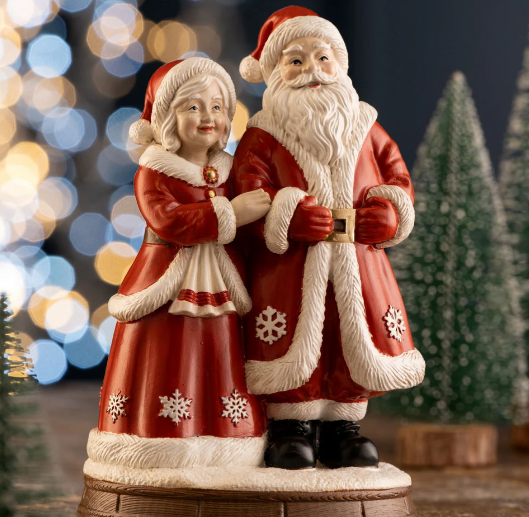 Aynsley - Mr & Mrs Claus Figure - 30856