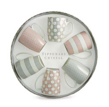 Load image into Gallery viewer, Tipperary - Set 6 Bone China Mugs - Spots &amp; Stripes Party Pack
