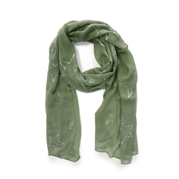 Tipperary - Sage Green Star Scarf