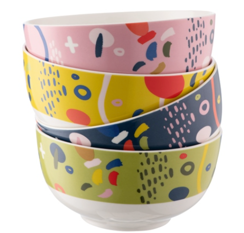 Aynsley - Multi Coloured Verdant Bowls