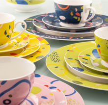 Load image into Gallery viewer, Aynsley - Multi Coloured Verdant Tea Set
