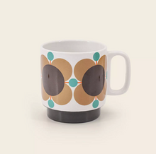 Load image into Gallery viewer, Orla Kiely - Orla Kiely Set Of Two Mugs Atomic Flower Jewel/Latte
