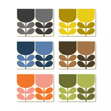 Load image into Gallery viewer, Orla Kiely Set of 6 Place Mats Block Flower
