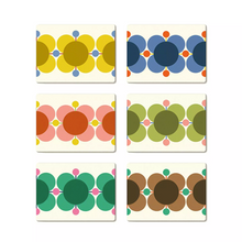 Load image into Gallery viewer, Orla Kiely - Set of 6 Place Mats Atomic Flowers
