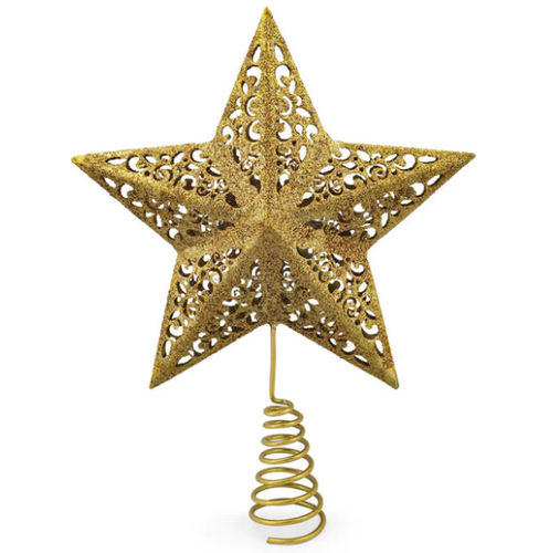 Tipperary Crystal -- Star Tree Topper Gold. 152793