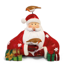Load image into Gallery viewer, Tipperary Crystal – Christmas Santa with Robins. 147737
