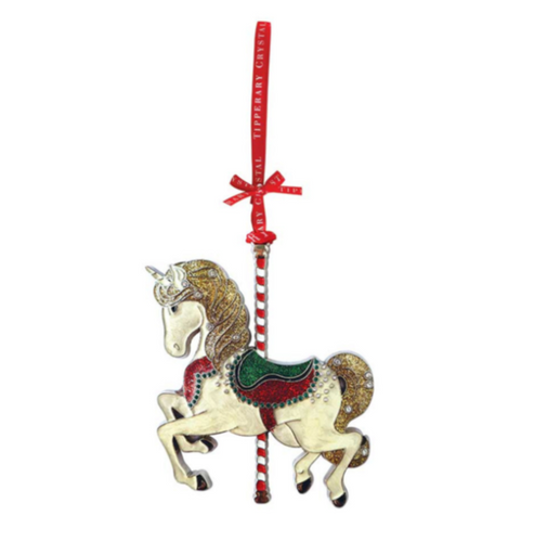 Tipperary Crystal – Sparkle Horse Christmas Decoration. 124721