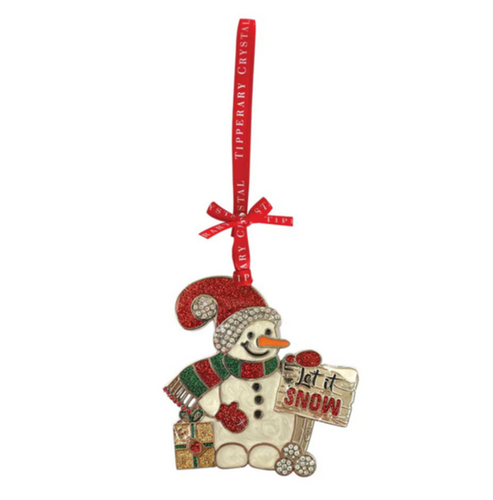 Tipperary Crystal – Sparkle Let It Snow Christmas Decoration. 124714