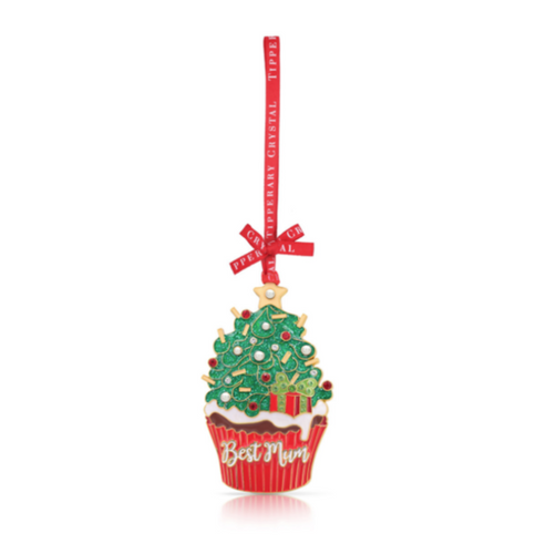 Tipperary Crystal -- Loved Ones Christmas Decoration – Best Mum 140424