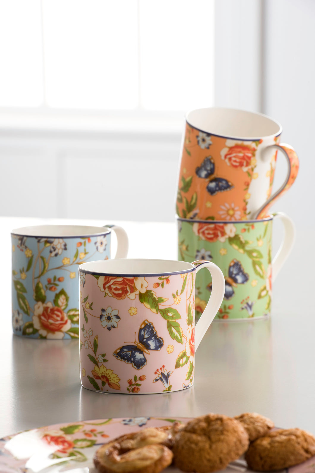 Anysley - Cottage Garden Collection 4 Windsor Mugs