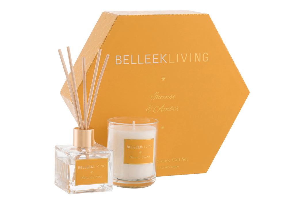 Belleek - Home Fragrance Incense & Amber Gift Set