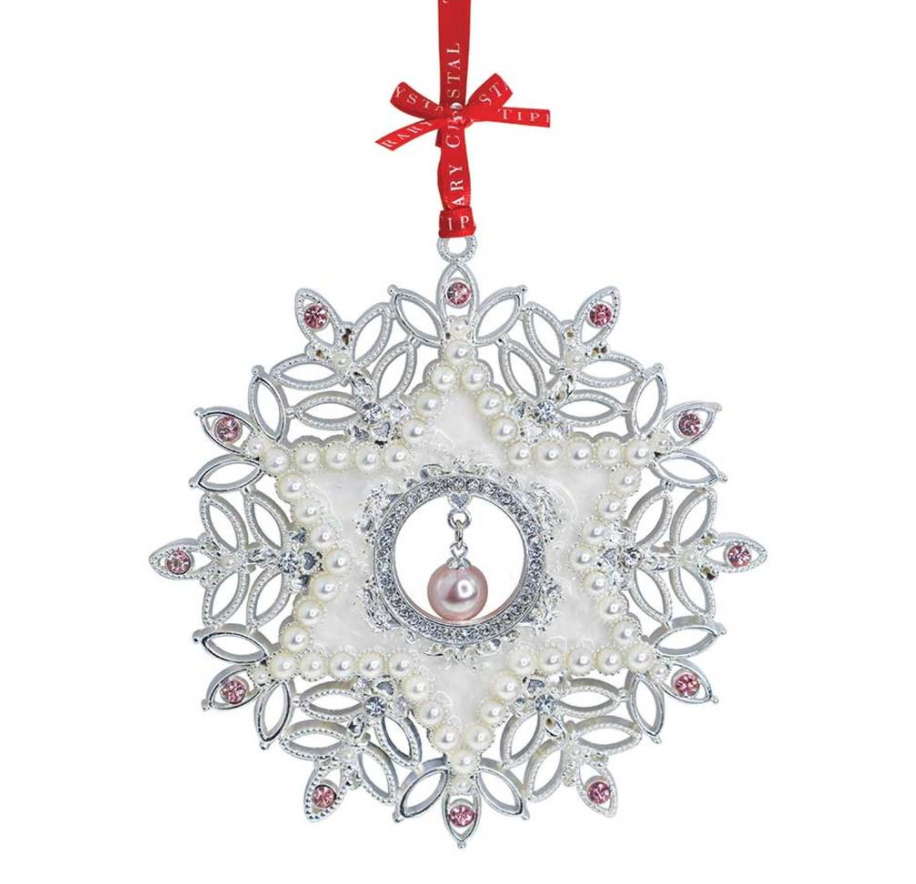 Tipperary -Pearl Snowflake Decoration 132740