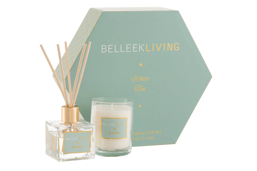 Belleek - Belleek Living Home Fragrance White Tea Gift Set